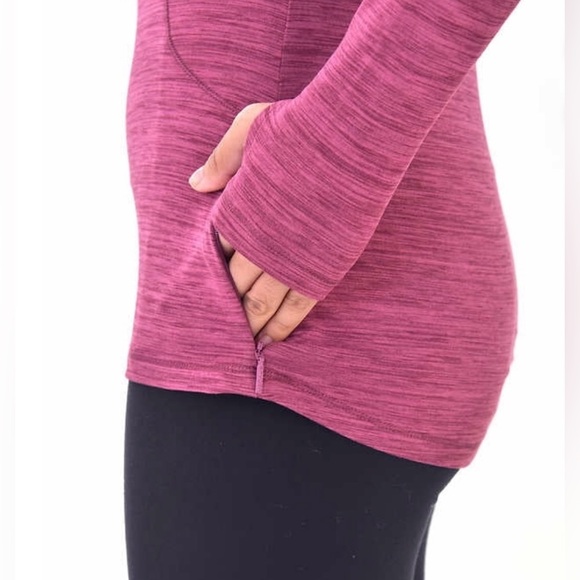 Spyder Ladies' Long Sleeve Brushed Active Top (Pomegranate Heather, Size XL) - Picture 4 of 8